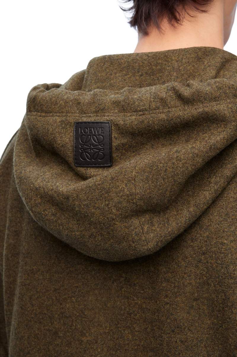 Hooded jacket in wool and cashmere 5