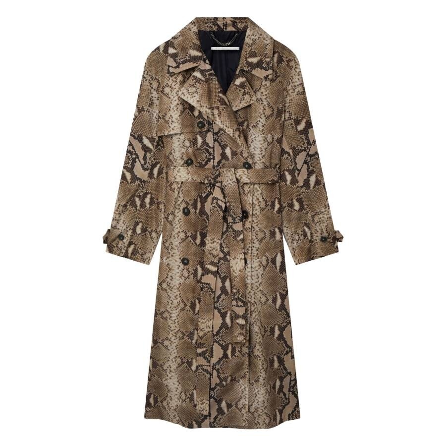 Stella Mccartney Python Print Trench Coat - 1