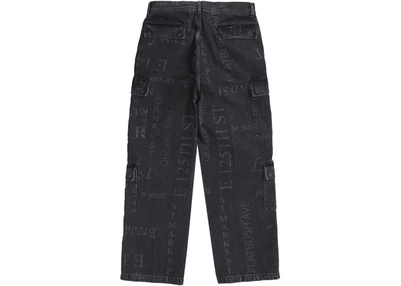 Supreme Supreme Martine Rose Denim Cargo Pant Washed Black outlook