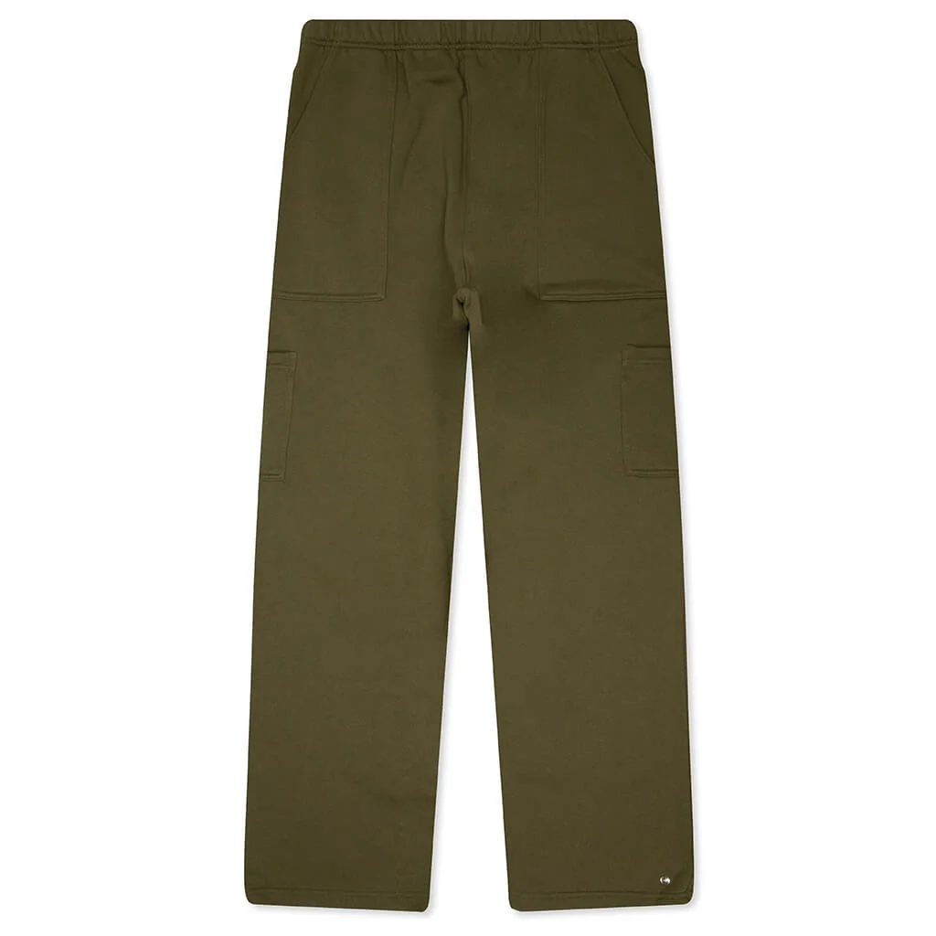 UTILITY FLEECE PANT - OLIVE - 1