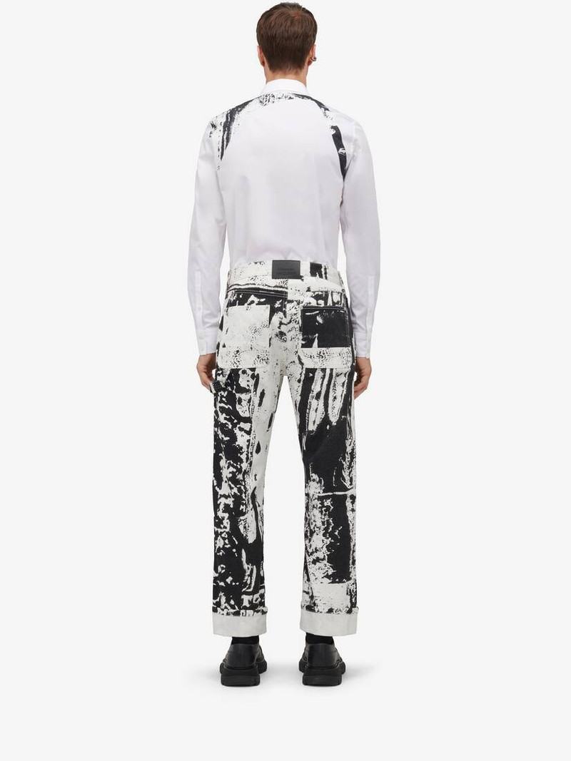 Men's Fold Harness Shirt in Optic White 4