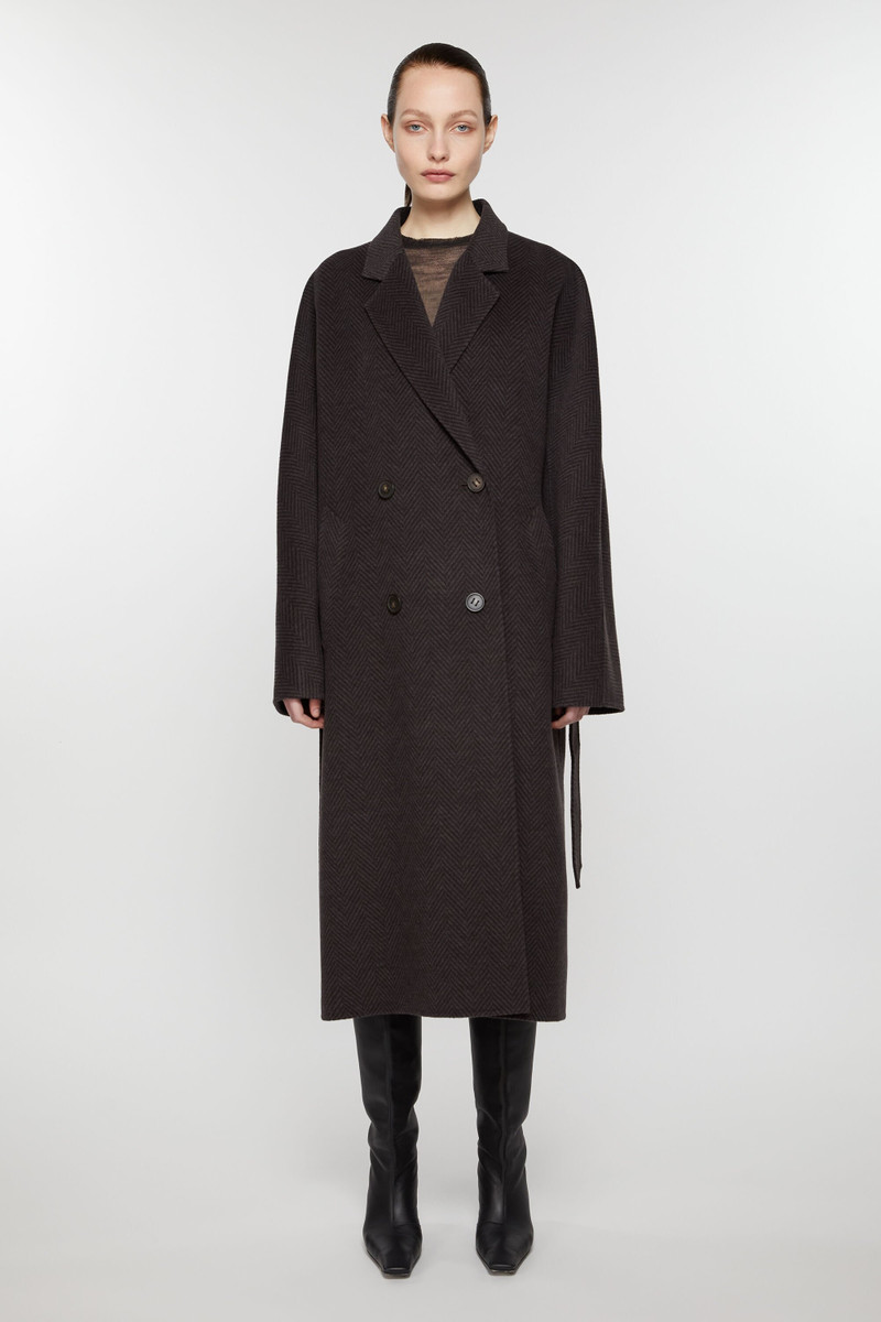 Acne Studios Double-breasted wool coat - Anthracite grey outlook
