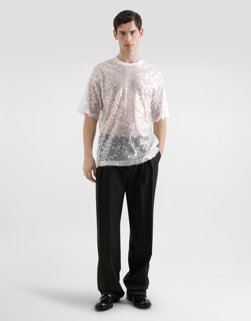 Dolce & Gabbana Short-sleeved t-shirt in sequins outlook