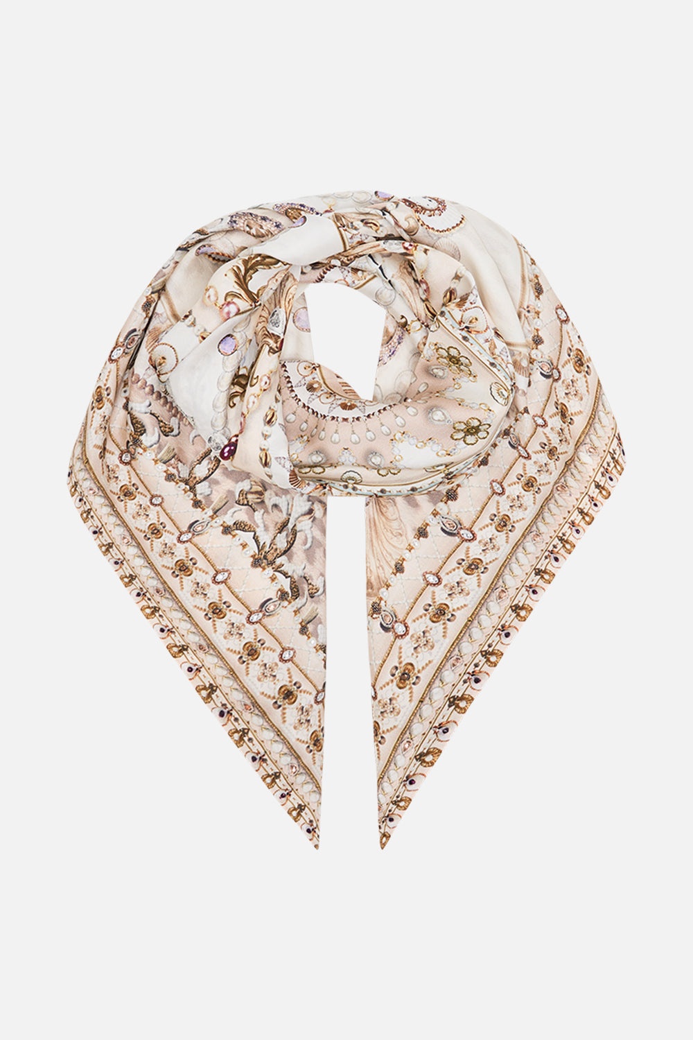 CAMILLA LARGE SQUARE SCARF REVERSIBLE