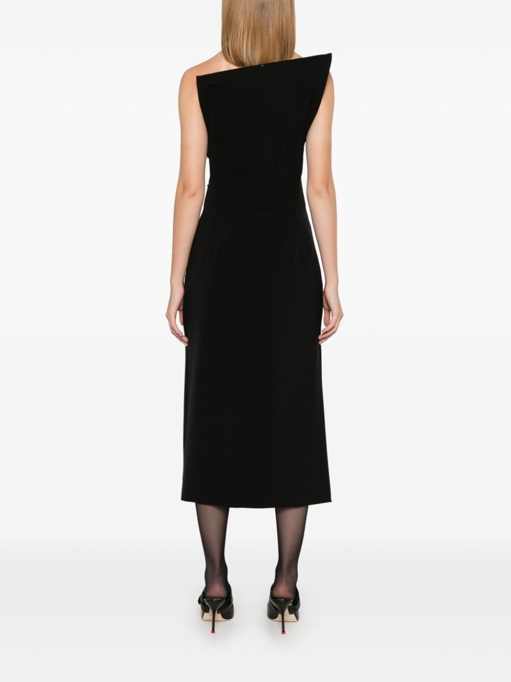 asymmetric midi dress - 4
