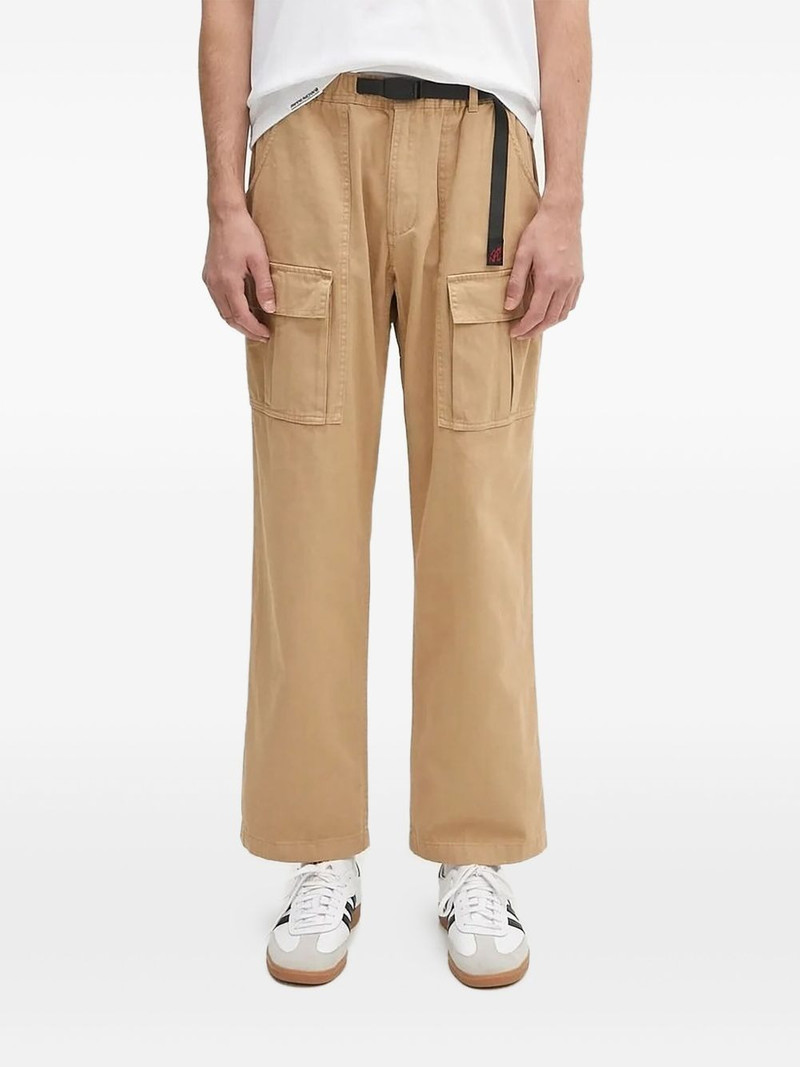 belted cargo-pocket trousers 1