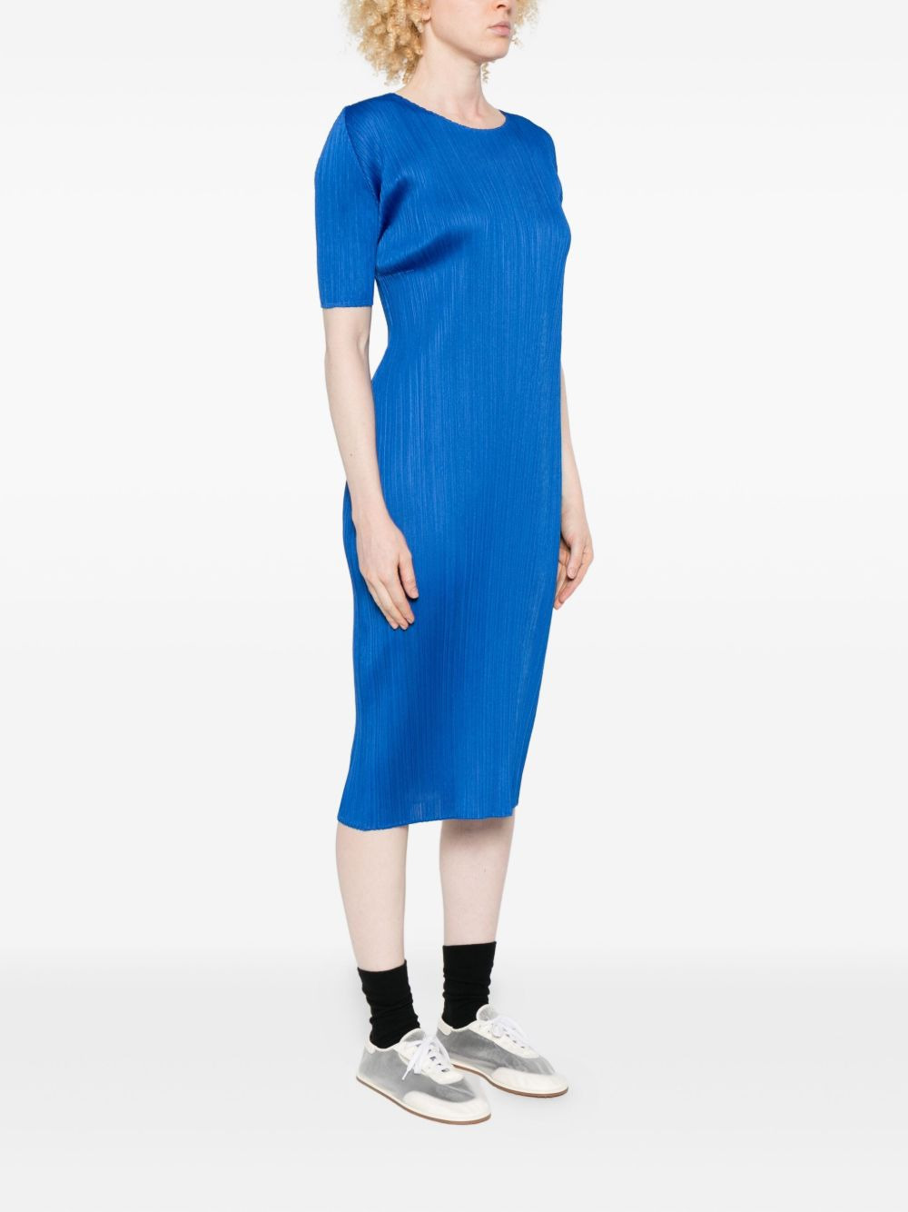 Monthly Colour : August pleated midi dress - 3