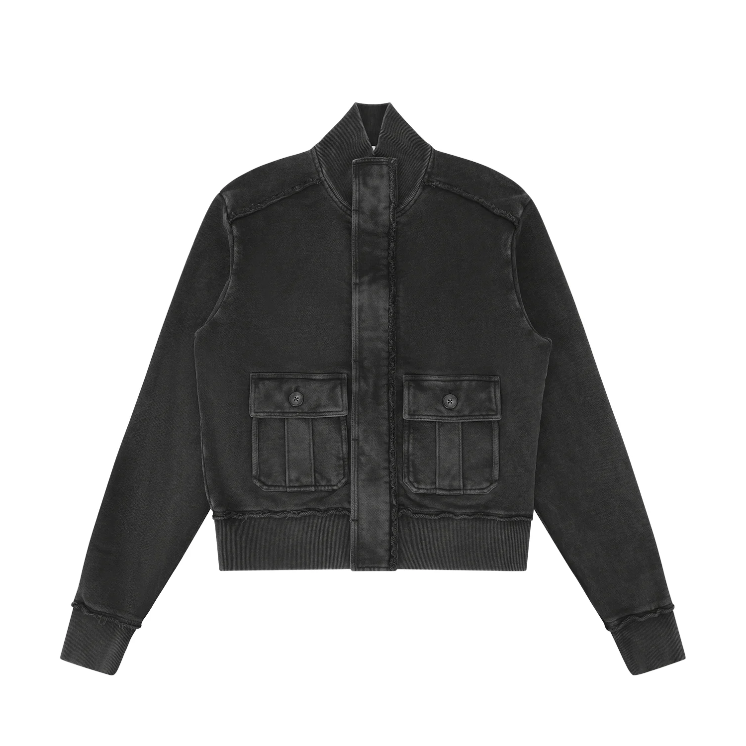 SUPPLY TRACK JACKET WASHED BLACK - 1