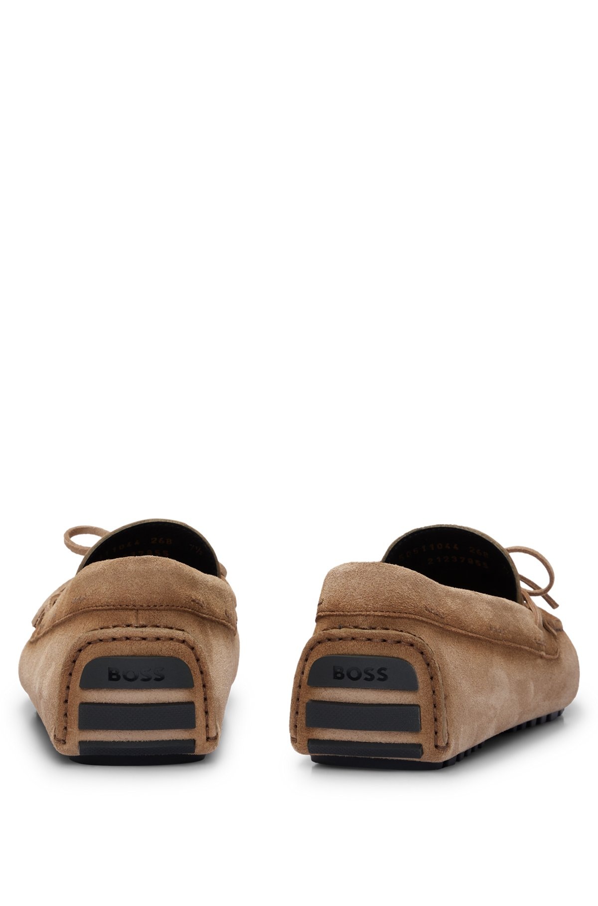 SUEDE MOCCASINS WITH BUCKLED UPPER STRAP - 5