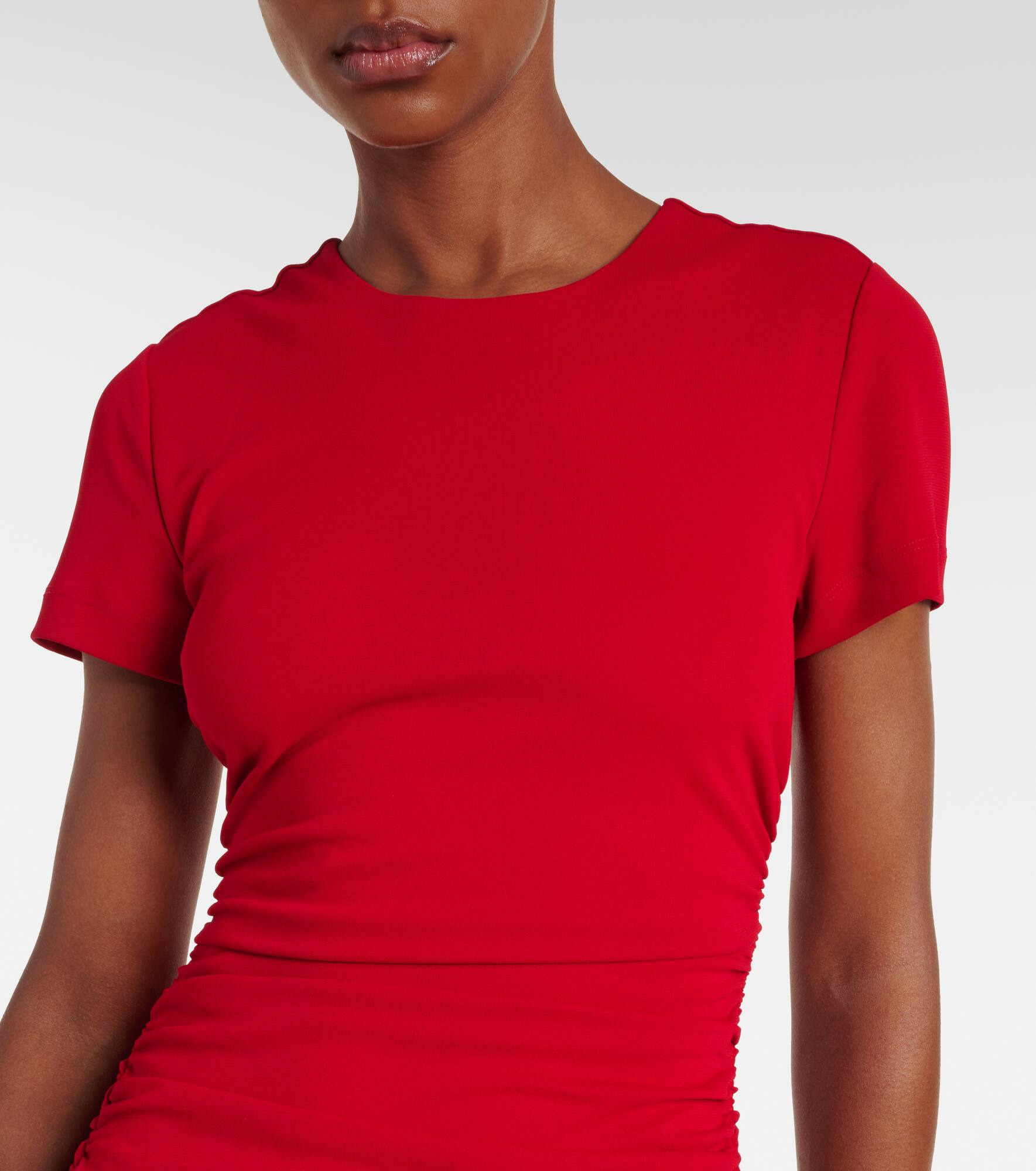Ruched midi dress - 4