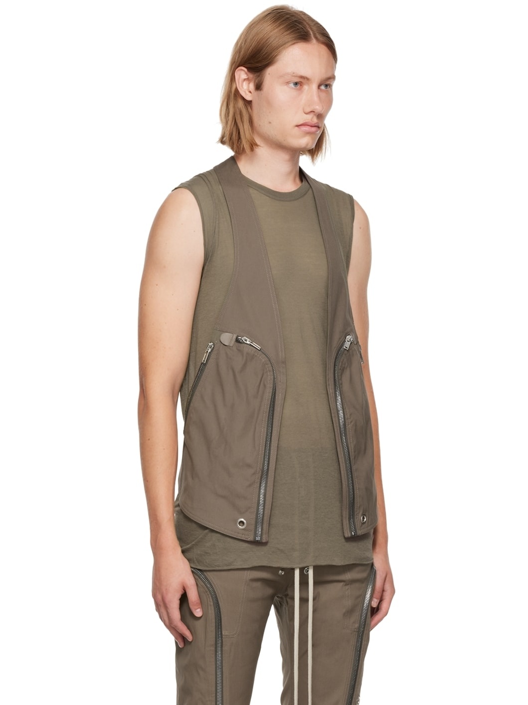 Taupe Bauhaus Vest - 2