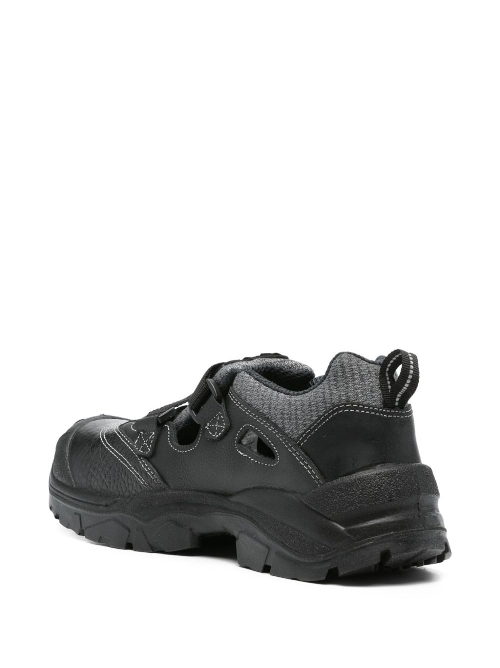 leather strap sneakers - 3