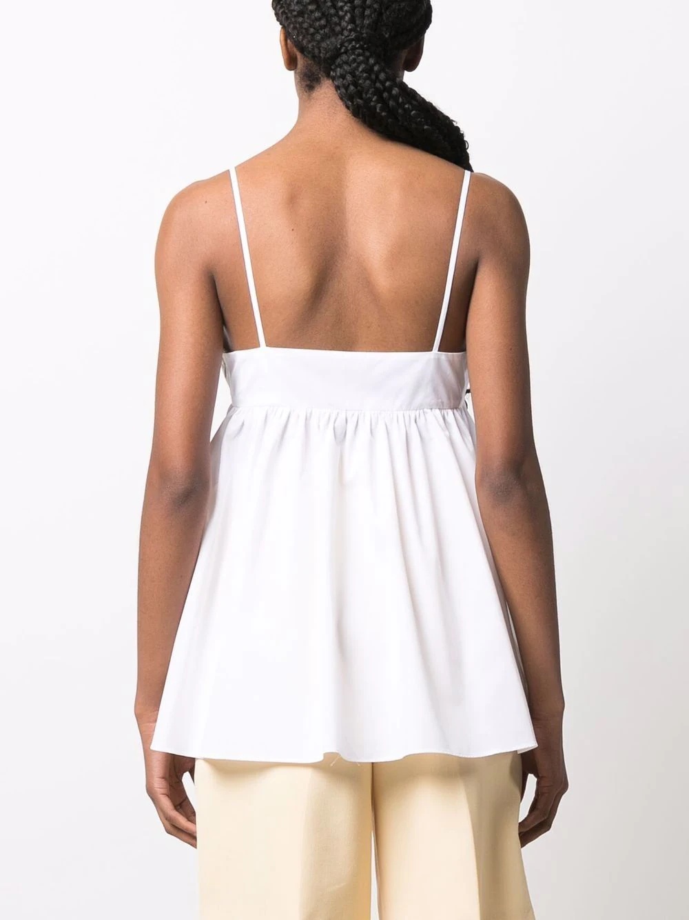spaghetti-strap peplum top - 4