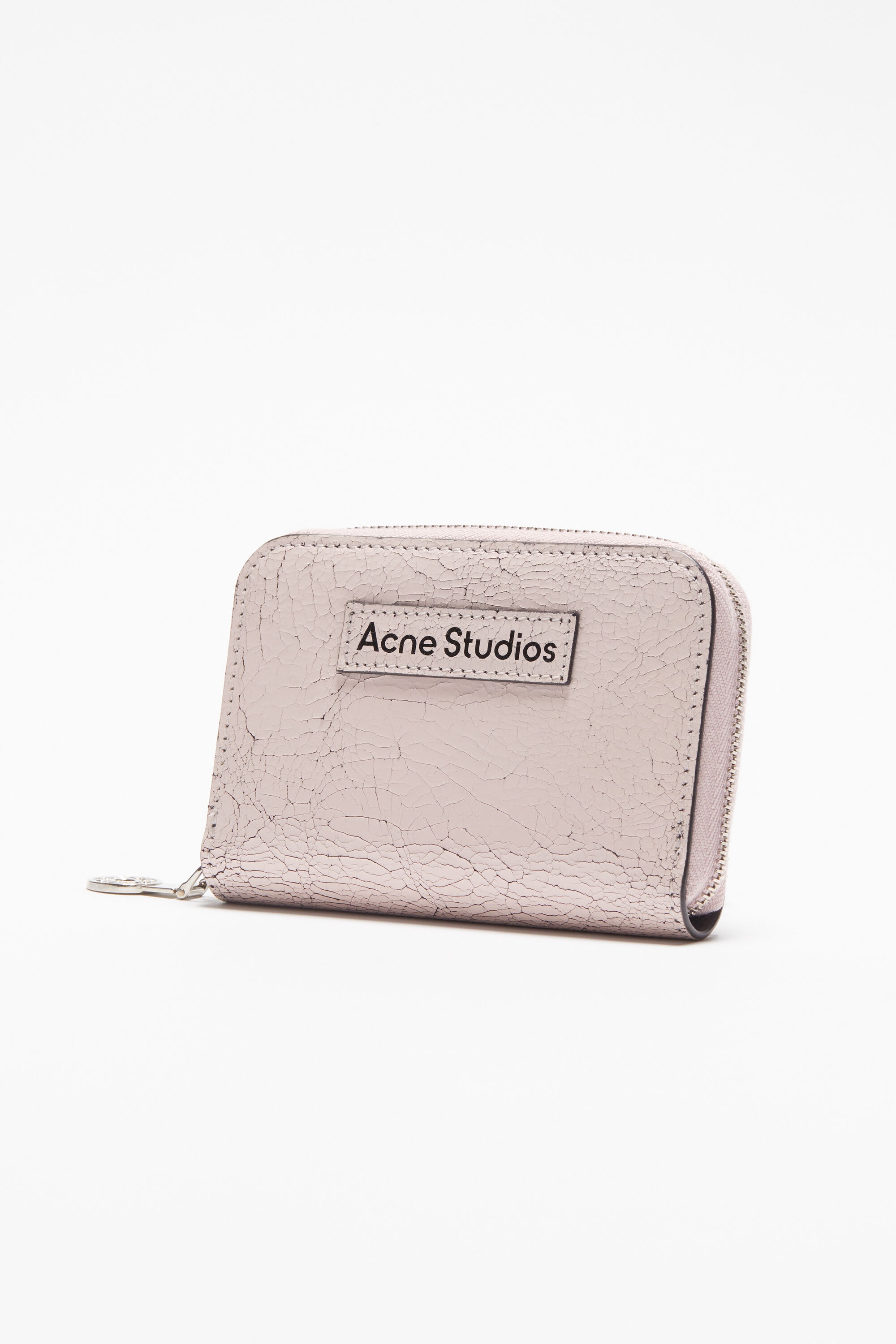 Leather zip wallet - Pastel pink - 3