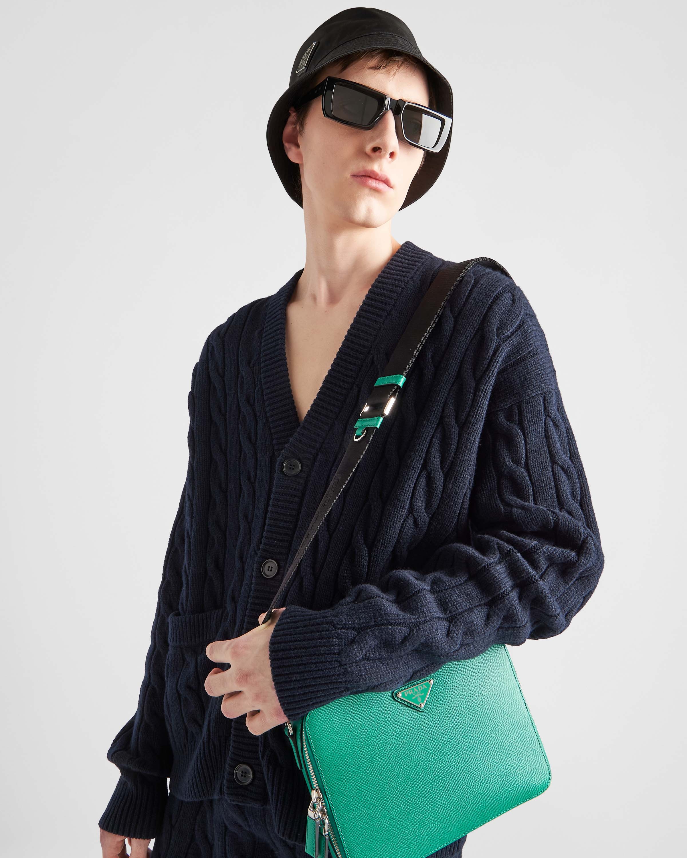 Medium Prada Brique Saffiano leather bag - 7