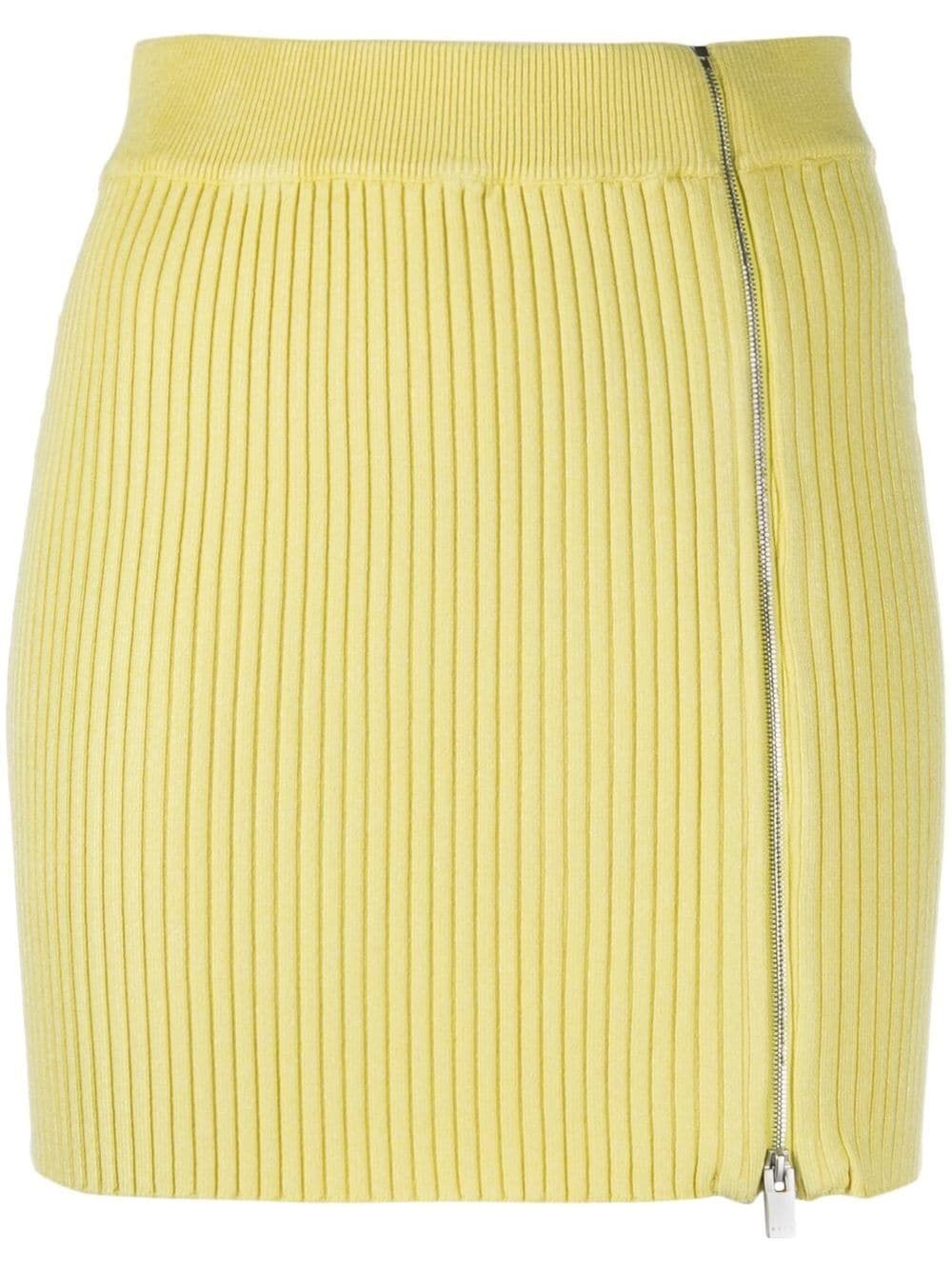ribbed-knit miniskirt - 1
