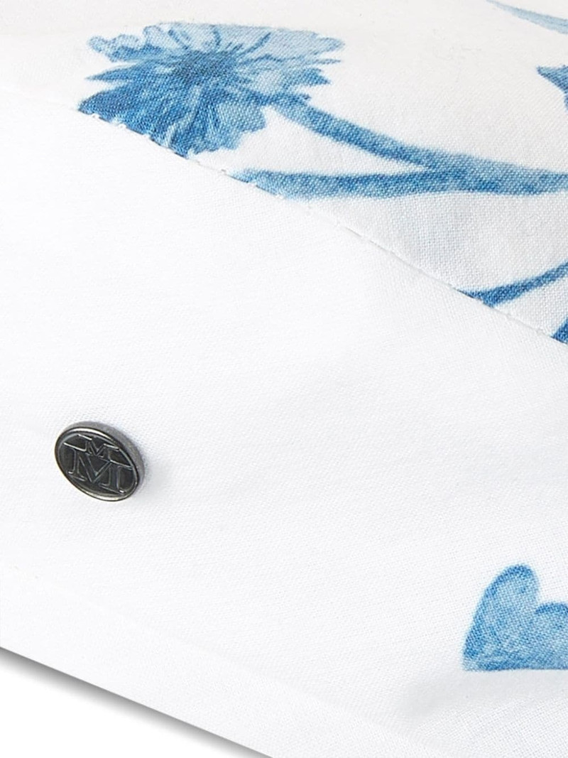 MAISON MICHEL New Billy floral-print beret outlook