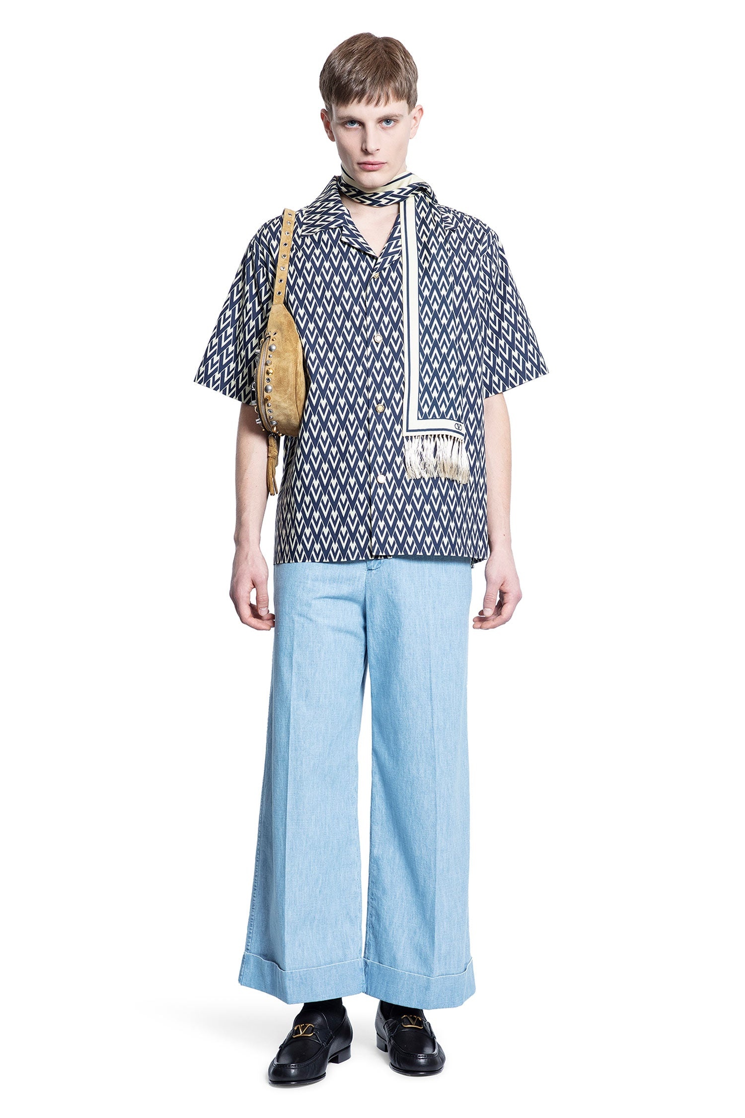 Cuffed-Denim-Trousers - 4