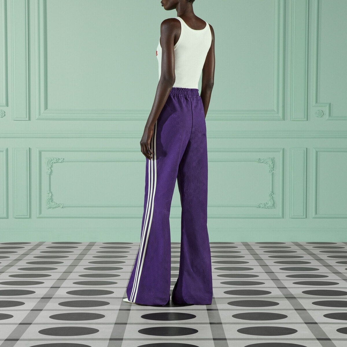 adidas x Gucci GG Trefoil wide-leg pant - 7