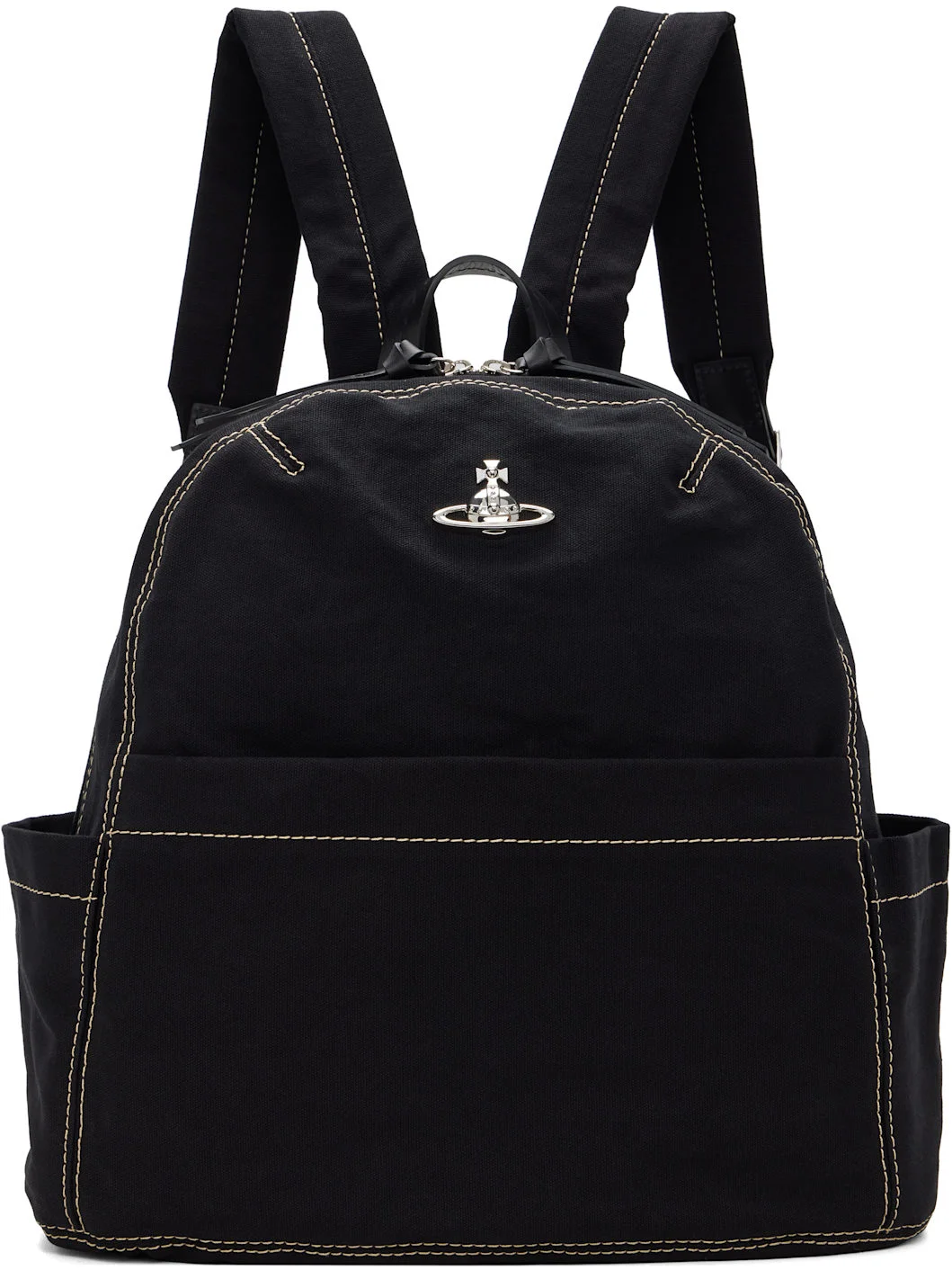 Black George Medium Backpack - 1