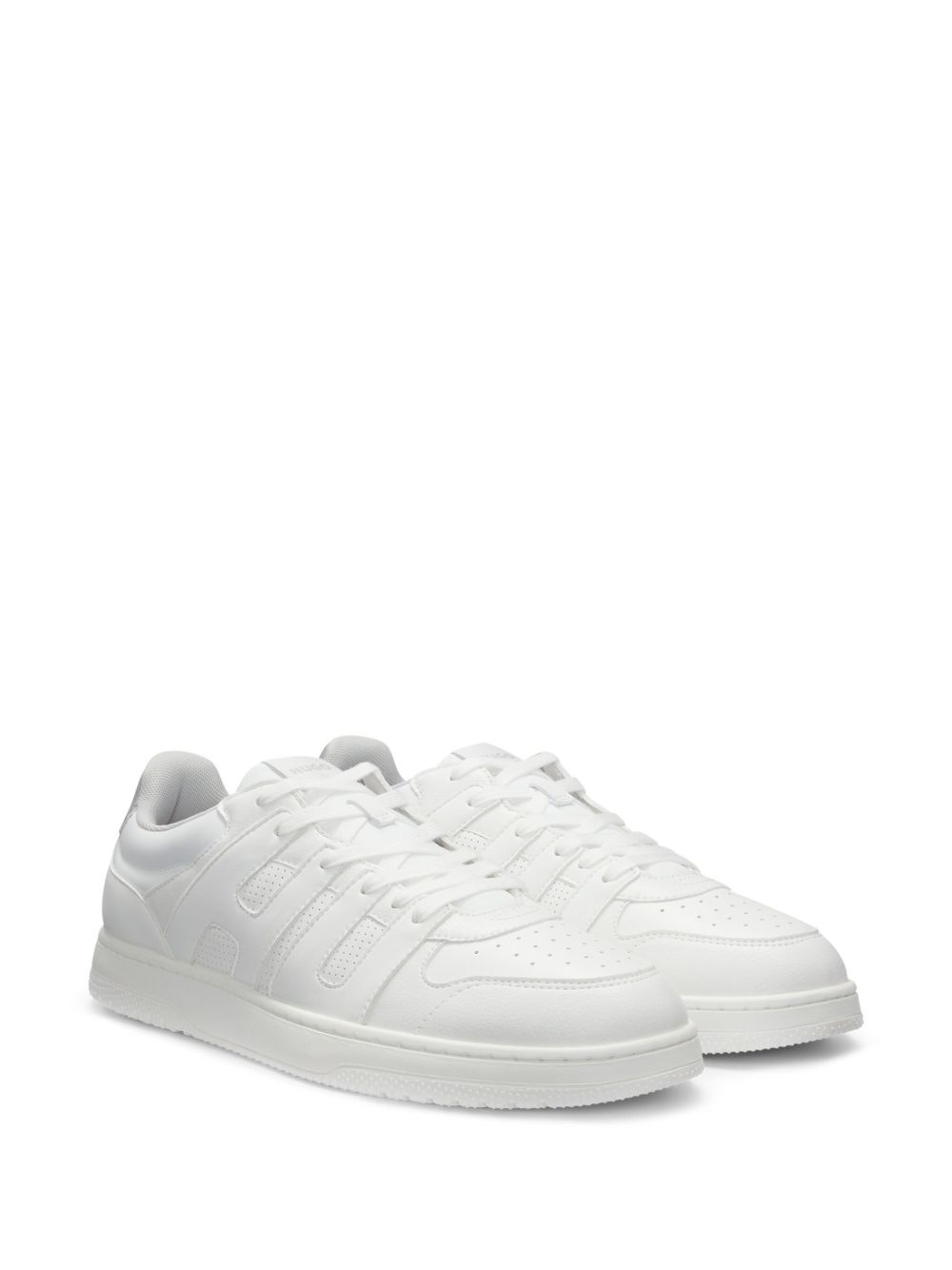 faux-leather sneakers - 2