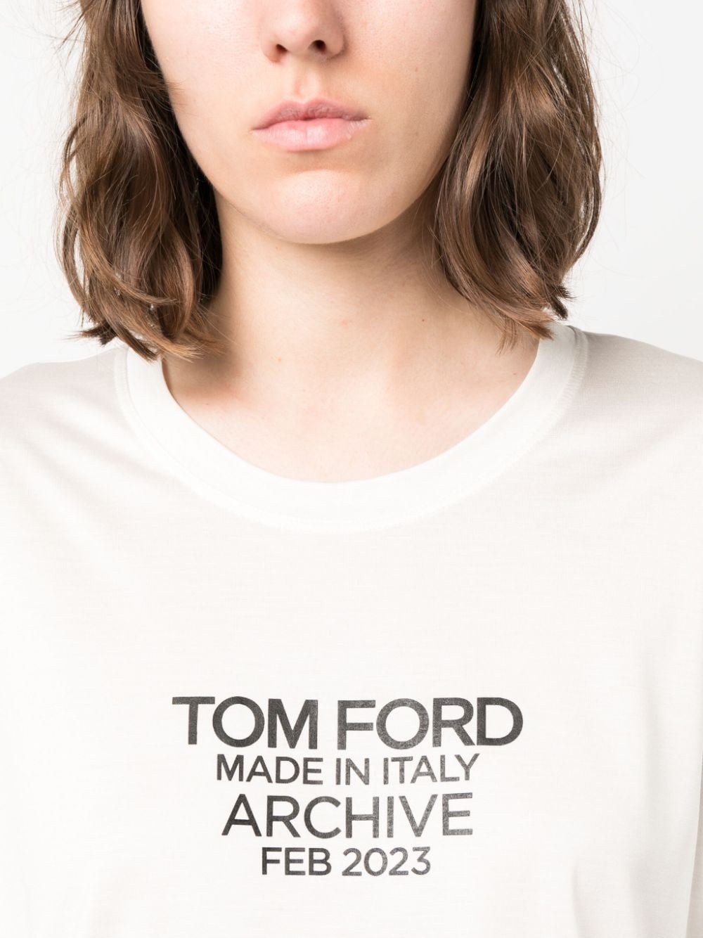 【関税込み】TOM FORD CREWNECK T-SHIRT COTTON CREWNECK T-SHIRT | Tom Ford Fashion
