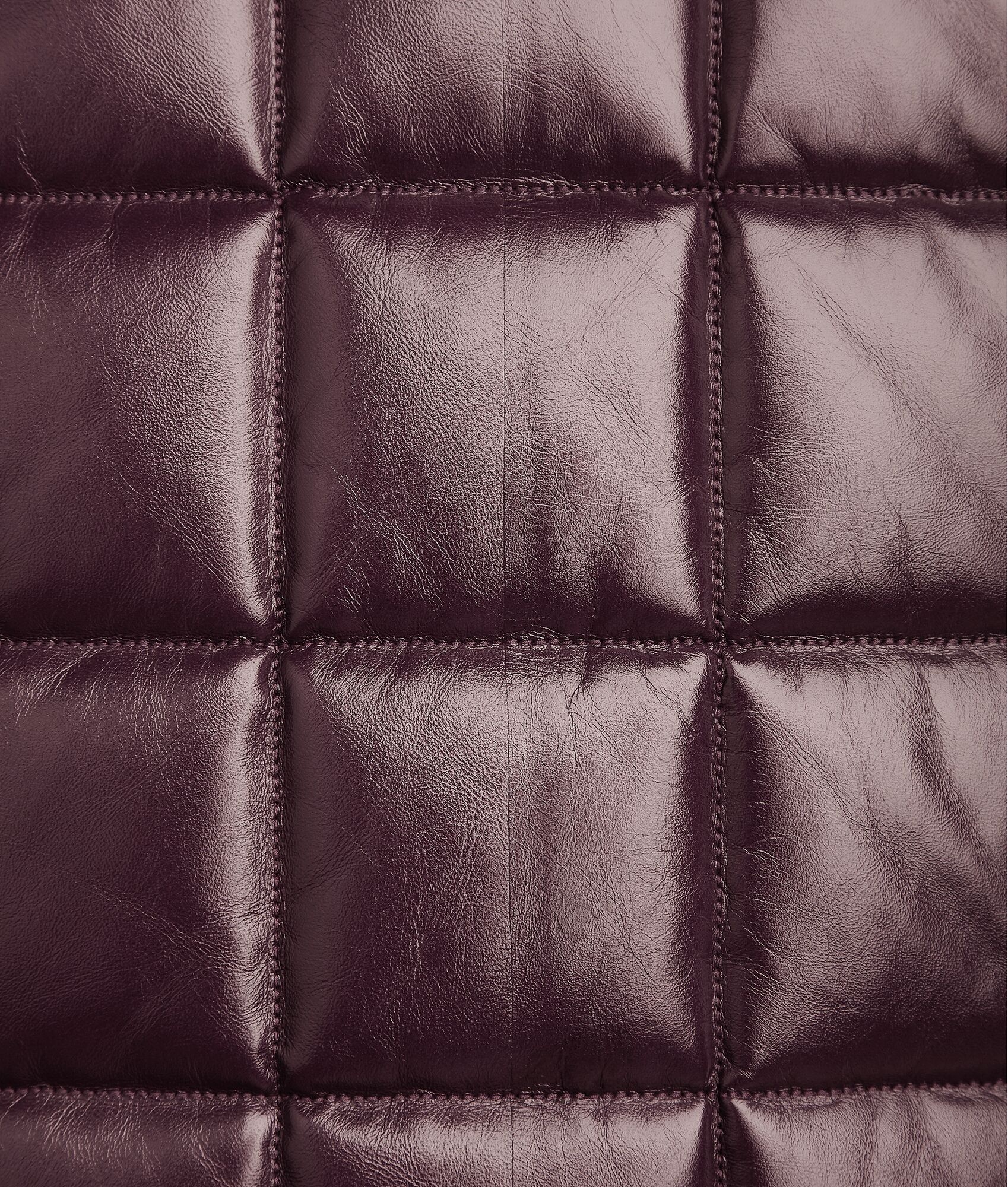 shiny leather padded gilet - 4