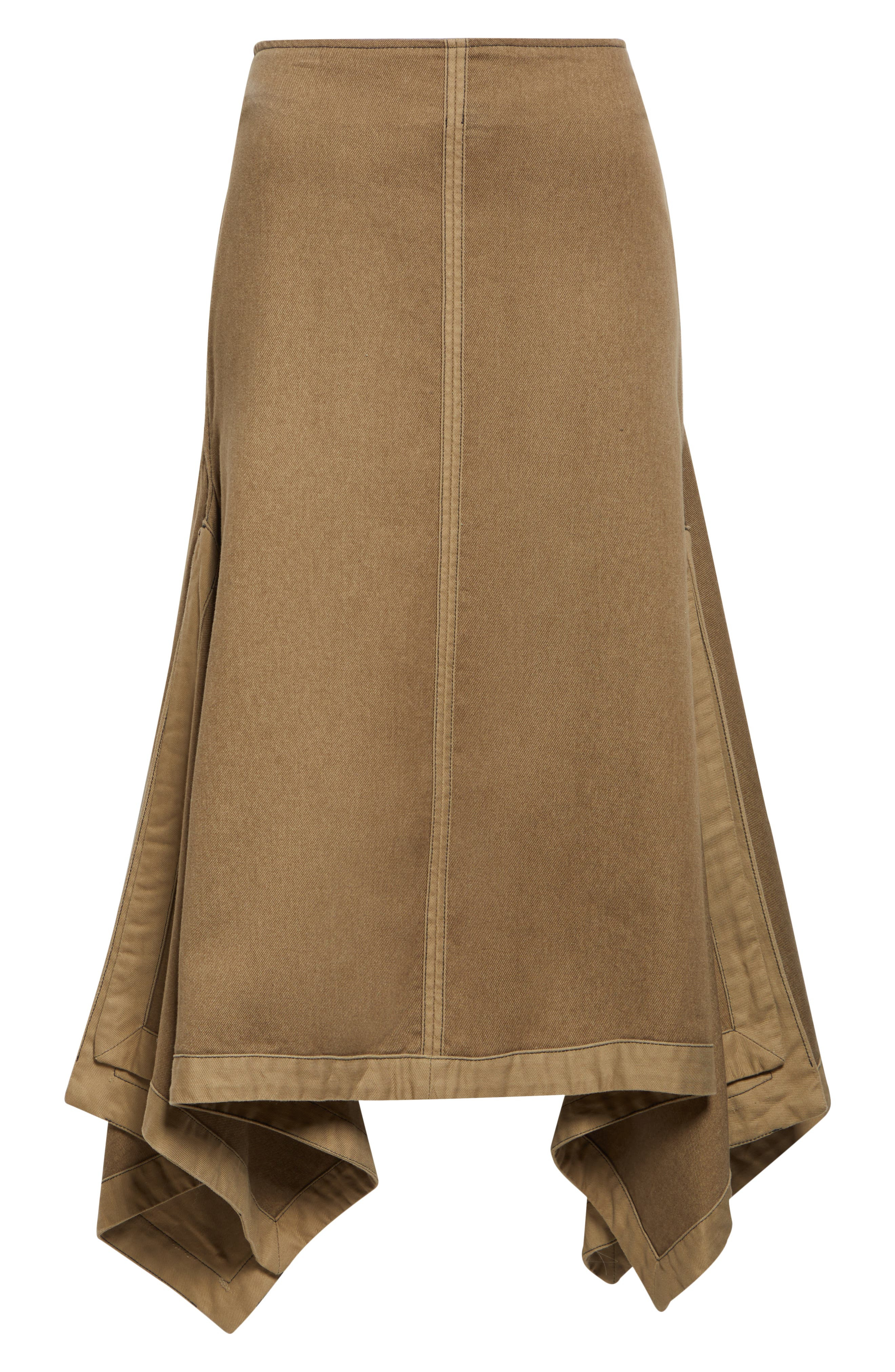 Eckhaus Latta Tarp Cotton Canvas Skirt in Earth at Nordstrom - 6