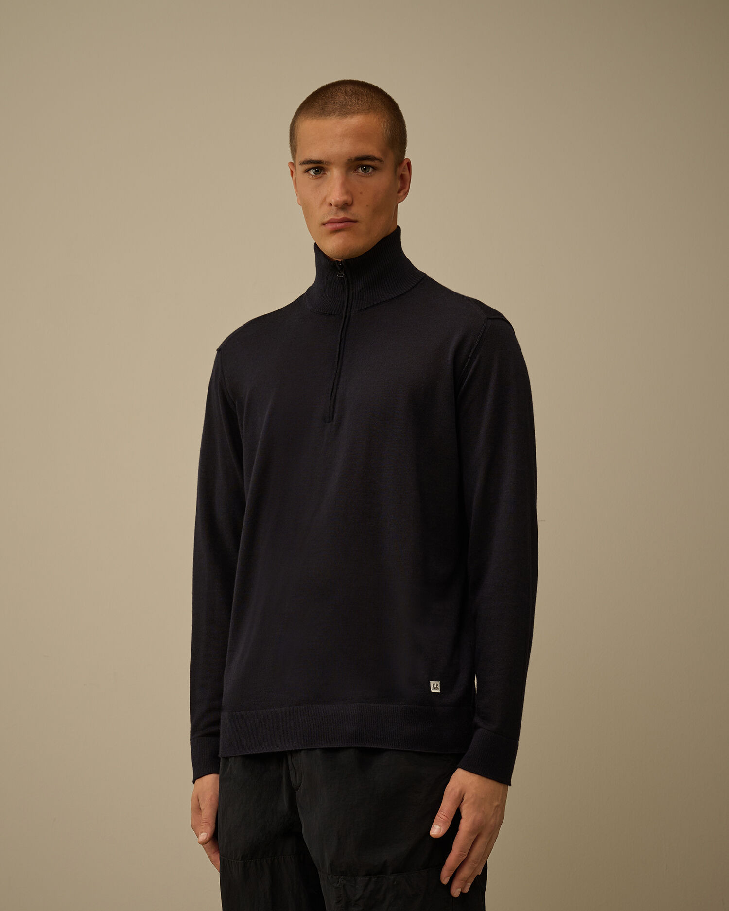Silk Ultrafine Merino Wool Half Zip Sweater - 3