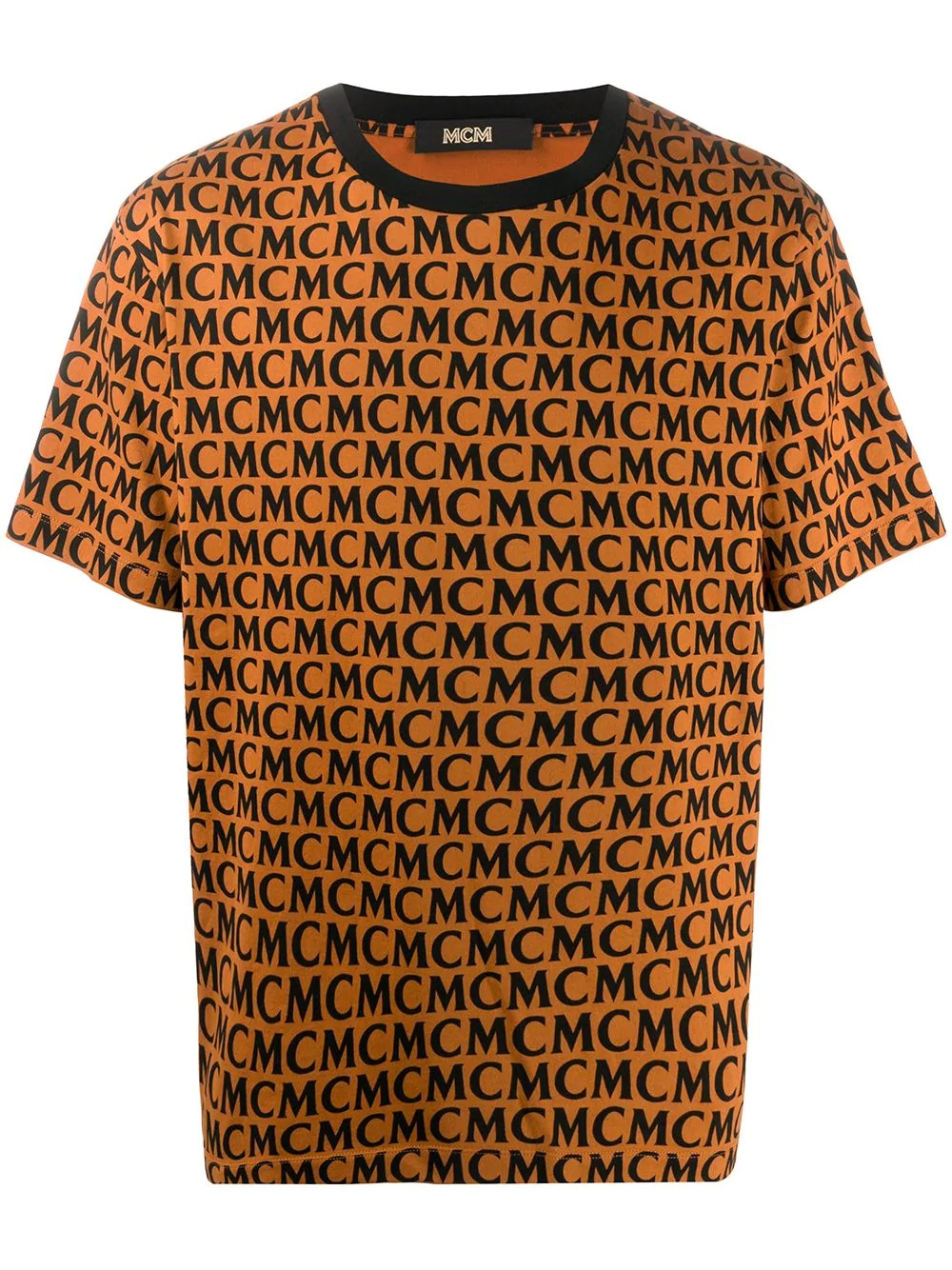 monogram print T-shirt  - 1