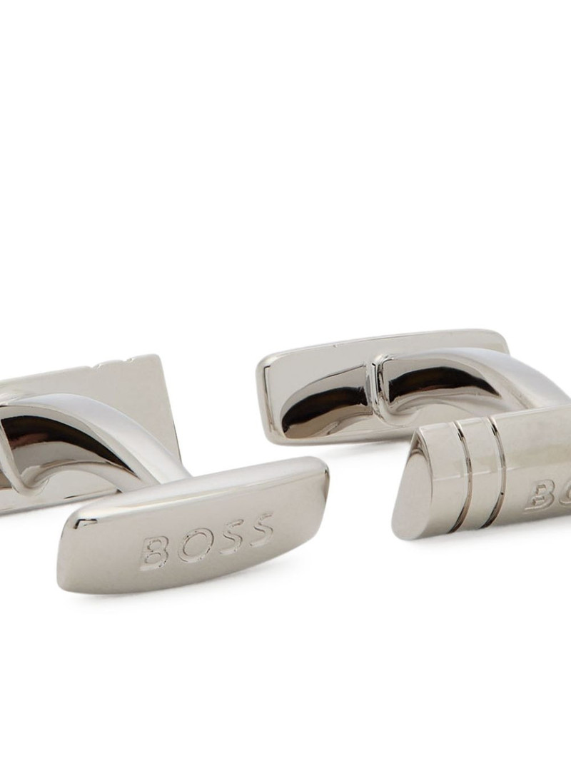 BOSS logo-engraved cufflinks outlook