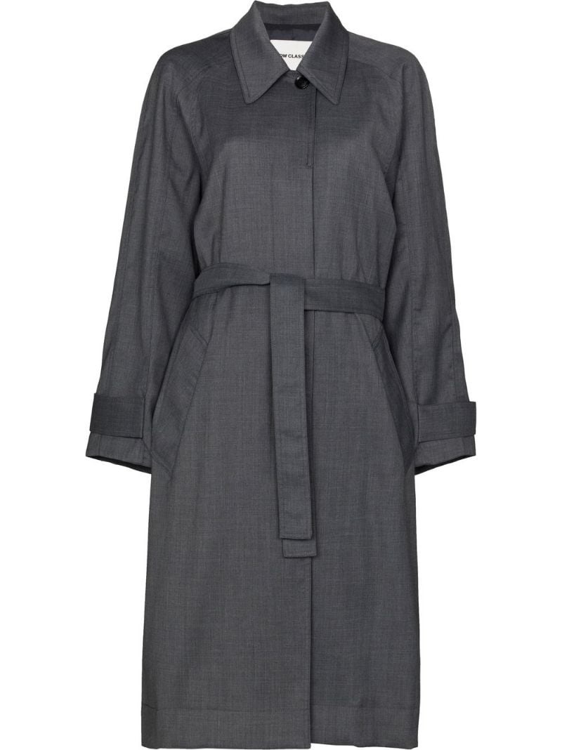 single-breasted tailored coat - 1
