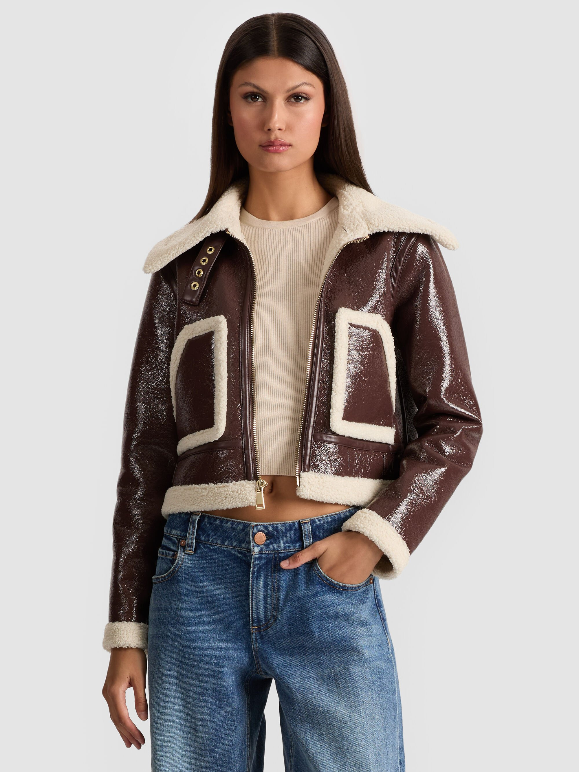 ISAIAH FAUX SHEARLING JACKET - 2