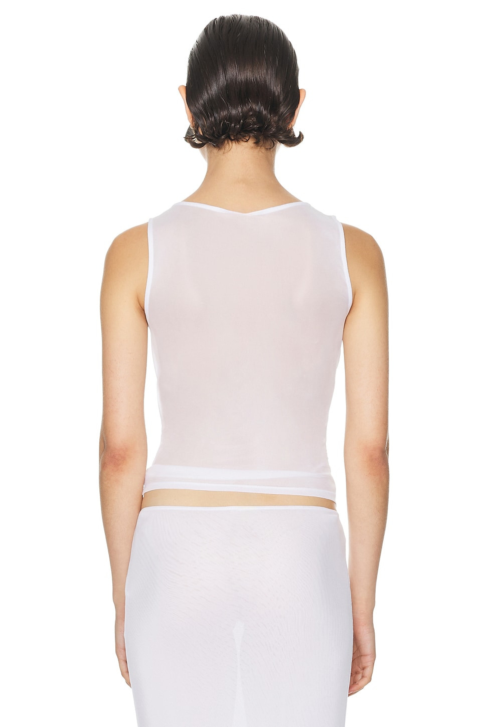 Sheer Knit Draped Top - 3