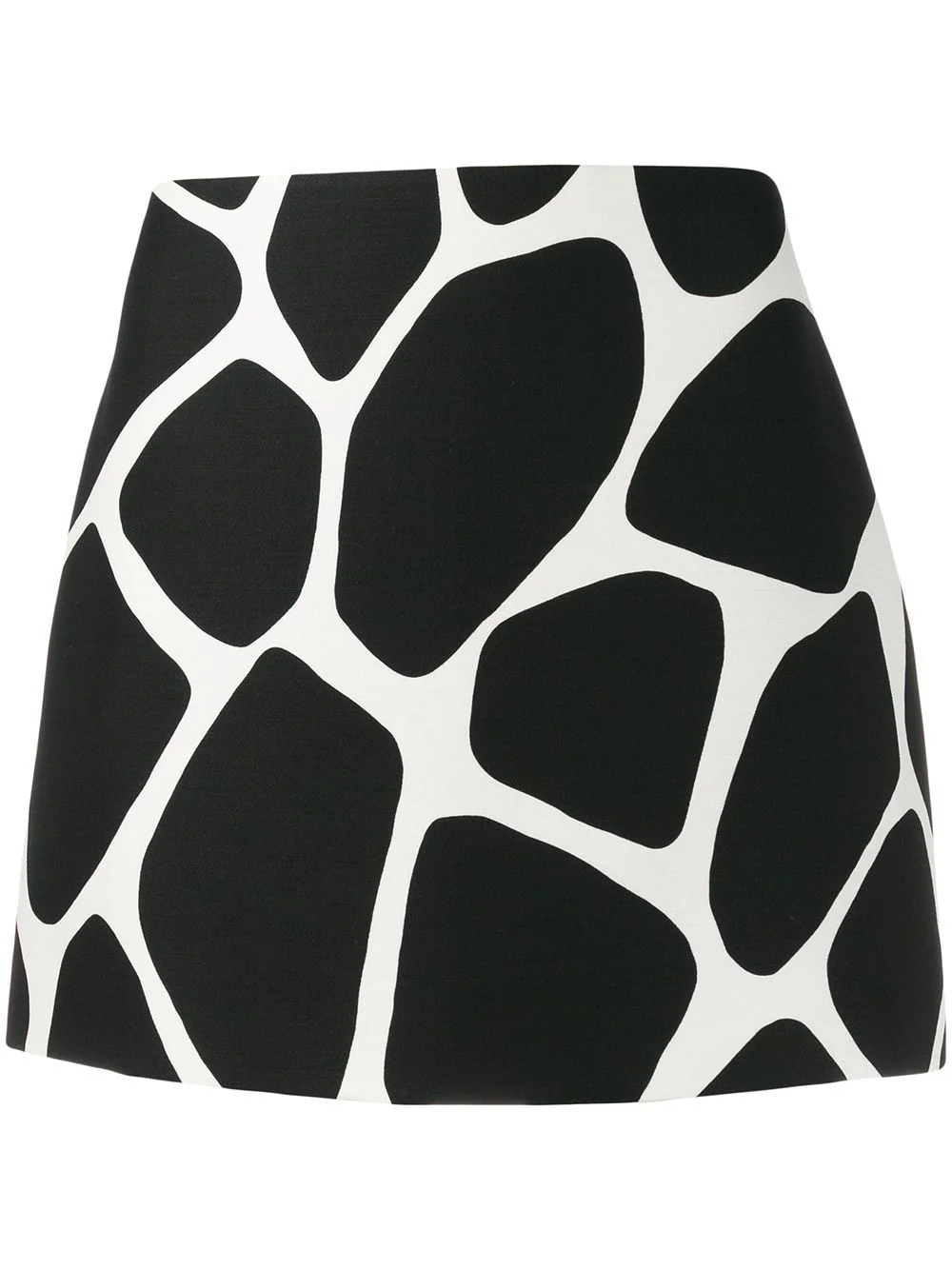 giraffe print fitted mini skirt - 1