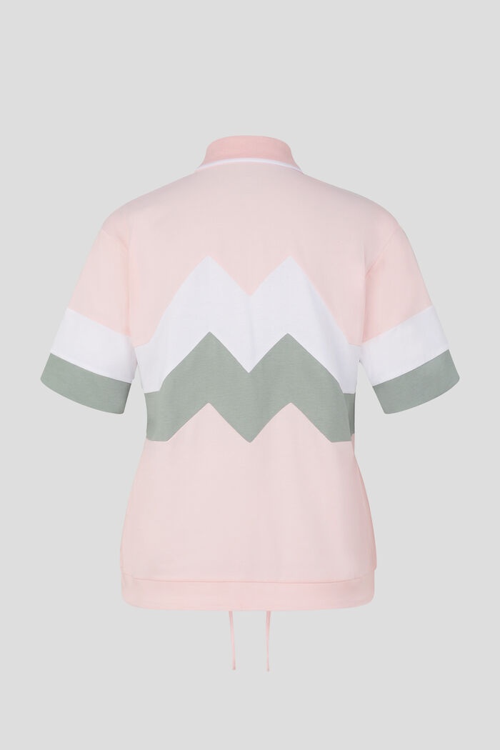 Anabel Polo shirt in Pink/Gray/White - 5