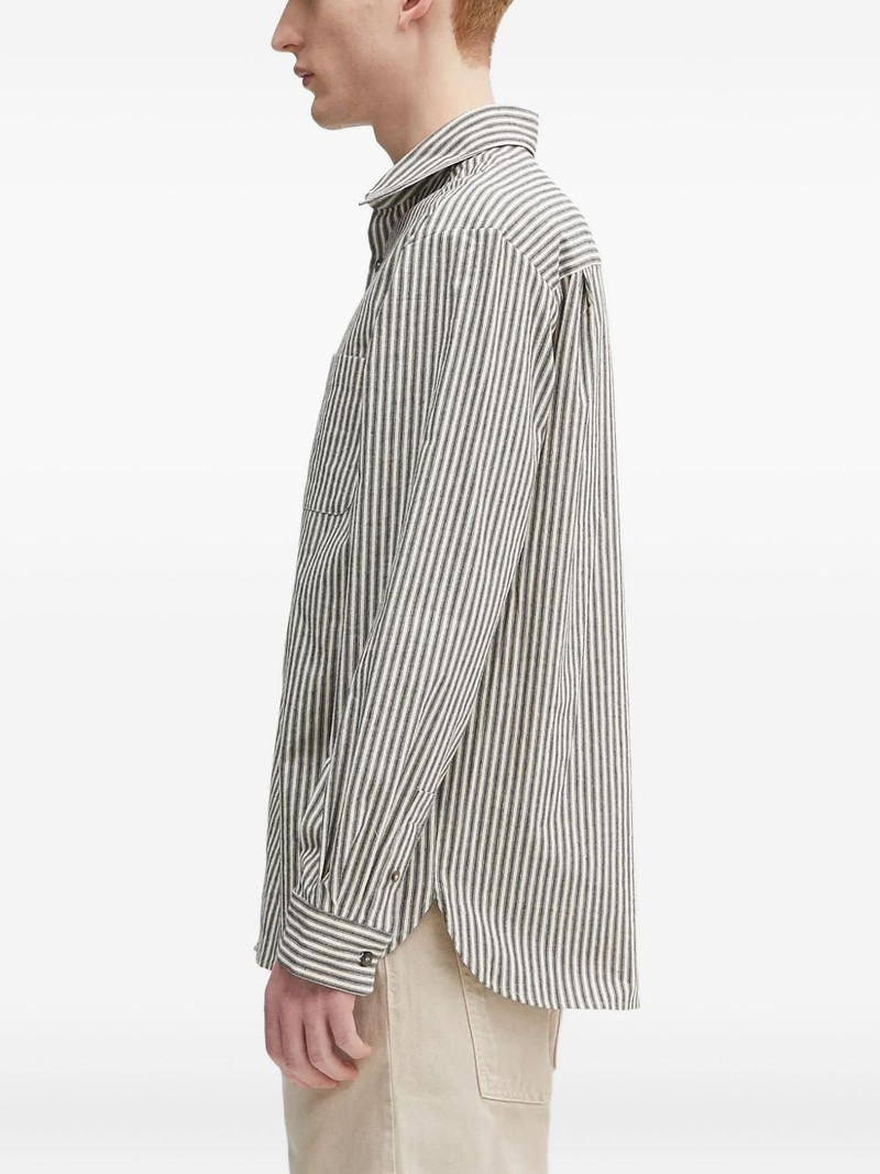A.P.C. Malo striped long-sleeve shirt outlook