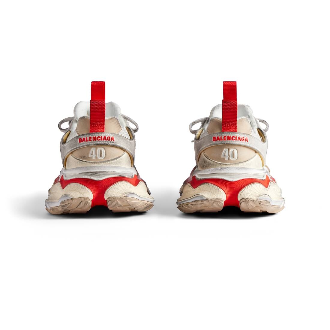 Men's Cargo Sneaker  in Beige/grey/red - 5