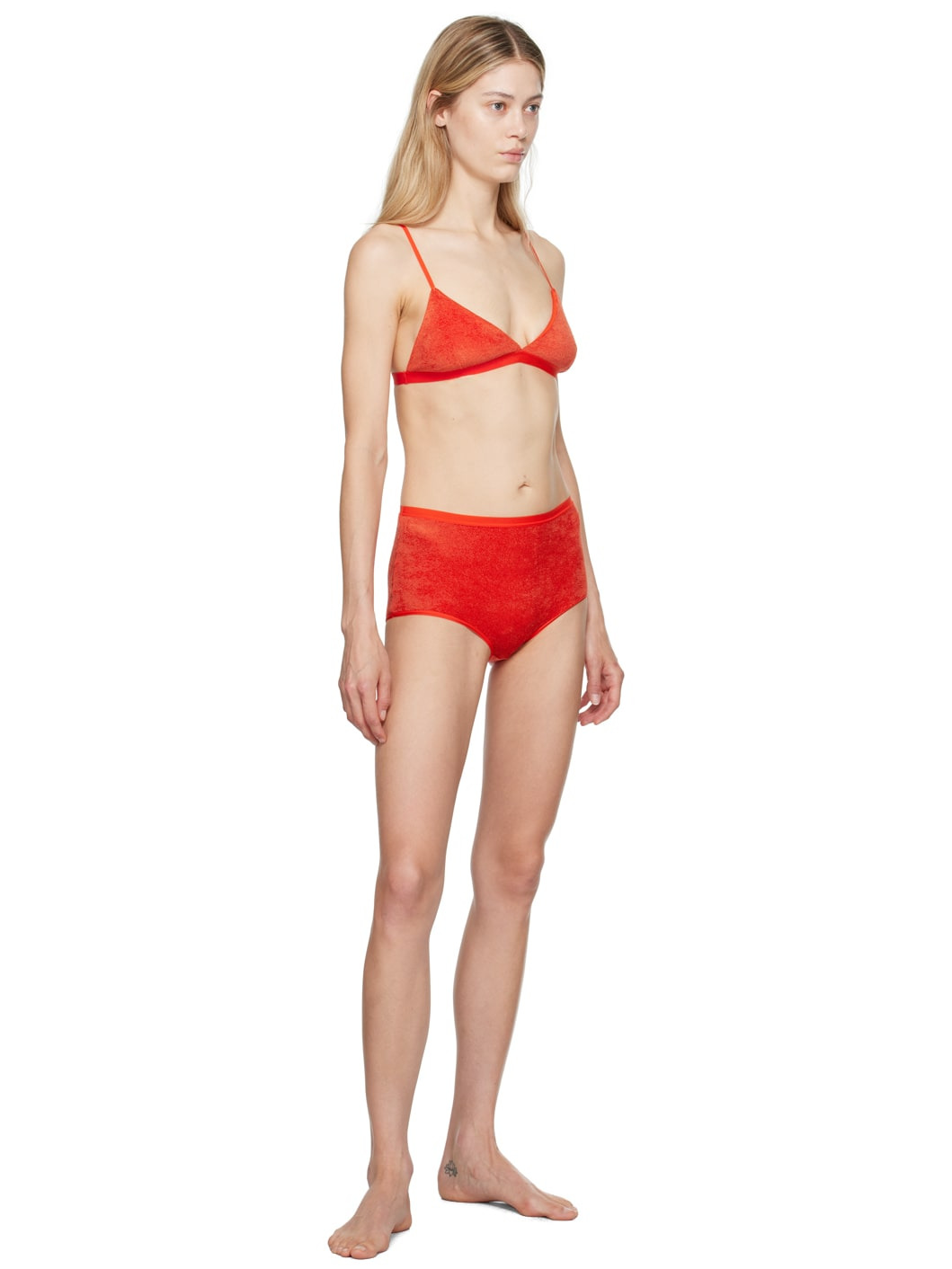 Red Highwaist Bell Briefs - 4