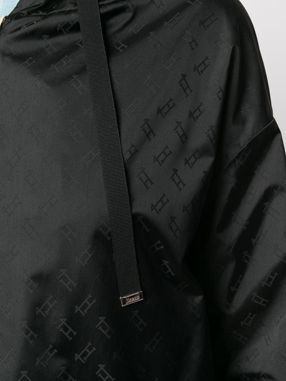 jacquard hooded coat - 5