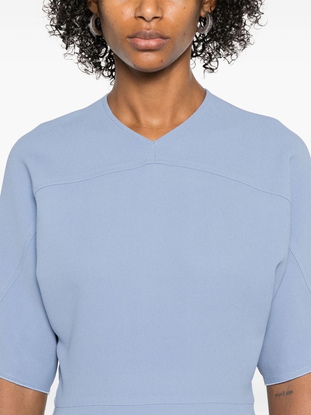Folded midi dress - 5