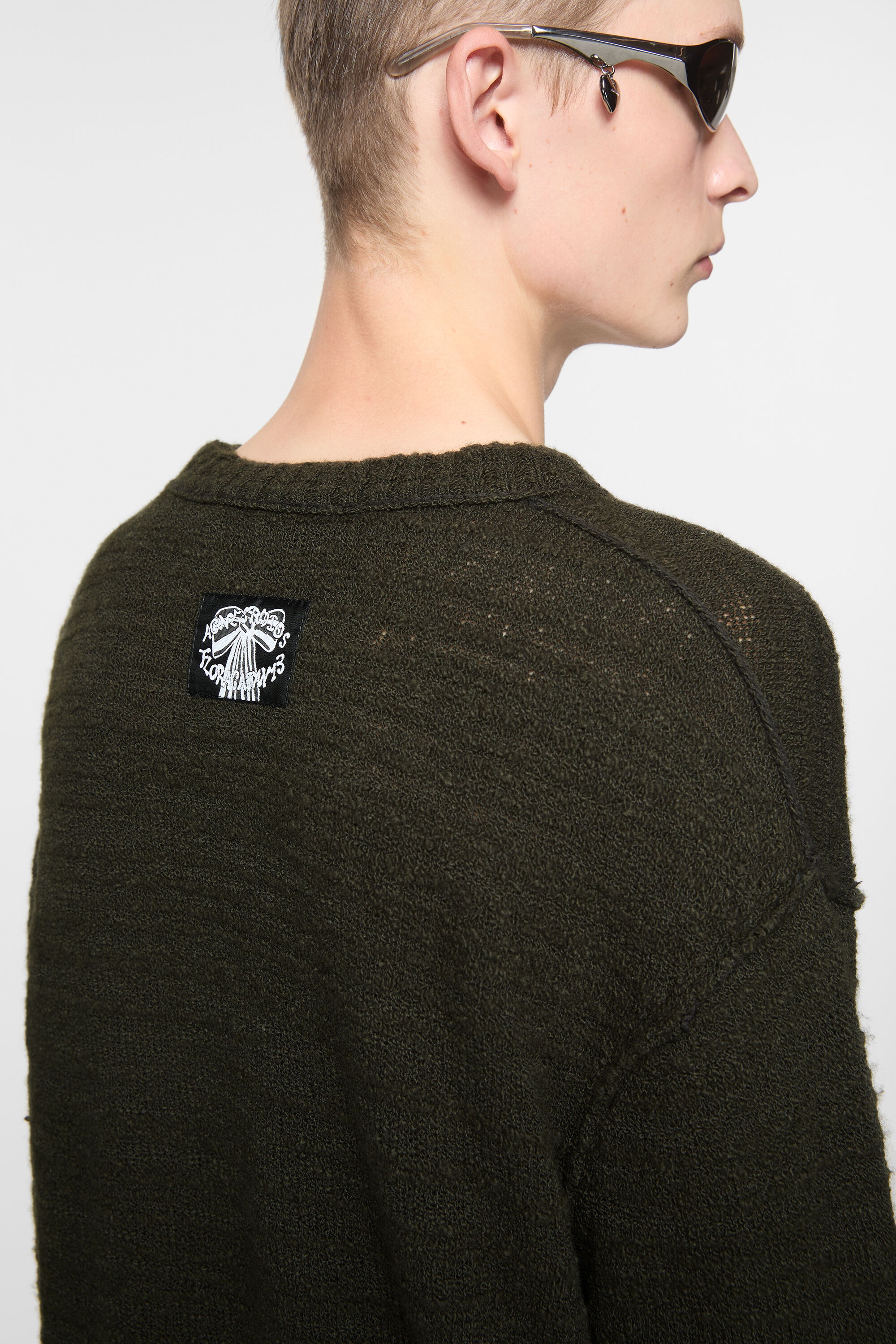 Knit sweater - Khaki green - 4