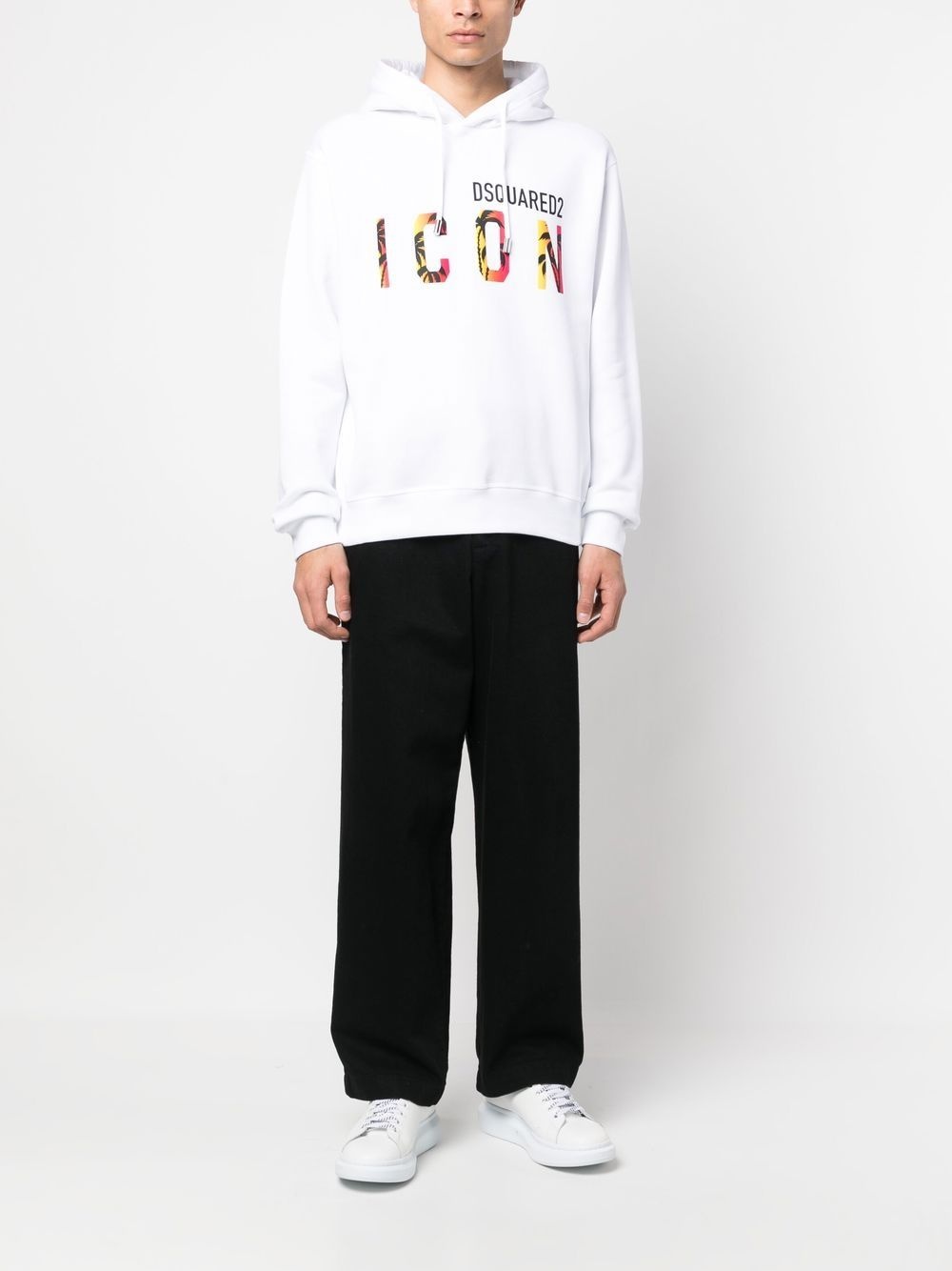 Icon-print hooded sweatshirt - 2