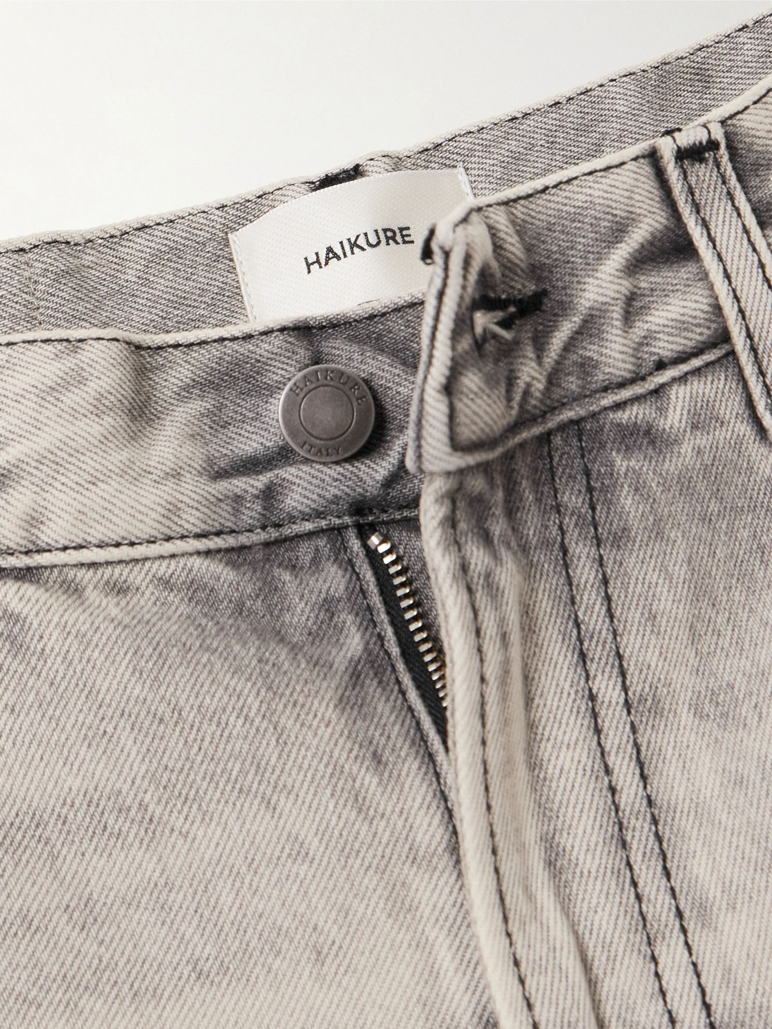 Bonnie high-rise straight-leg jeans Gray - 4