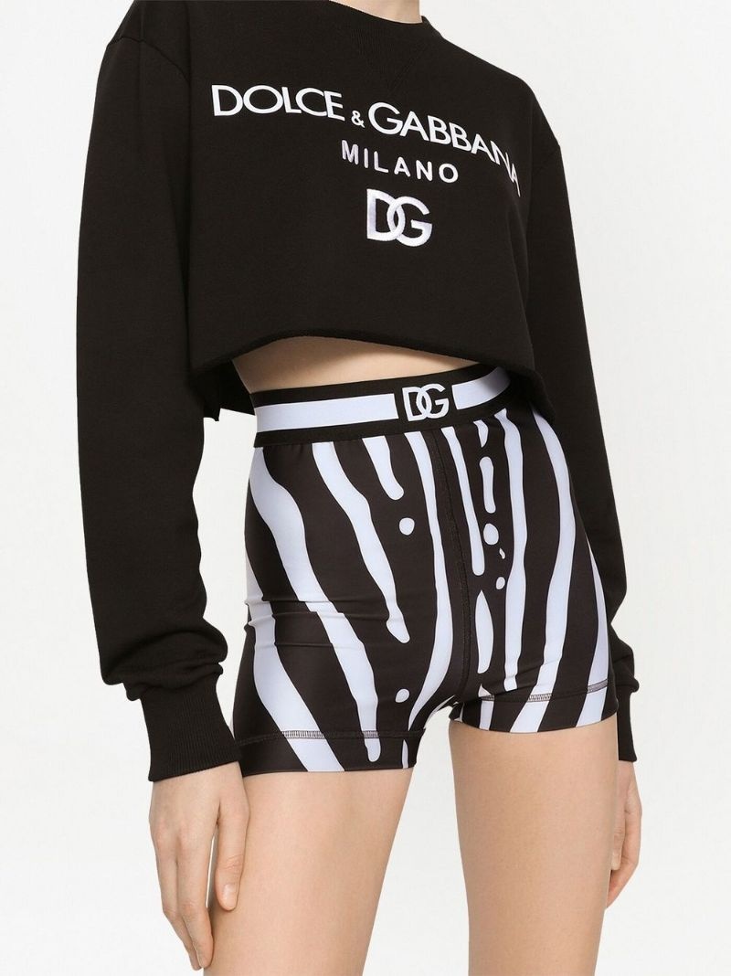 logo-print cropped sweatshirt - 5