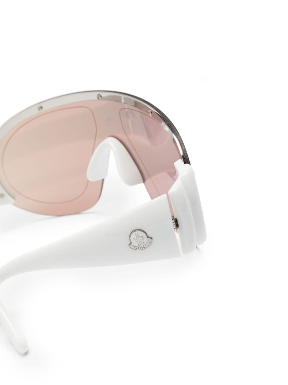 logo-plaque oversize-frame sunglasses - 3