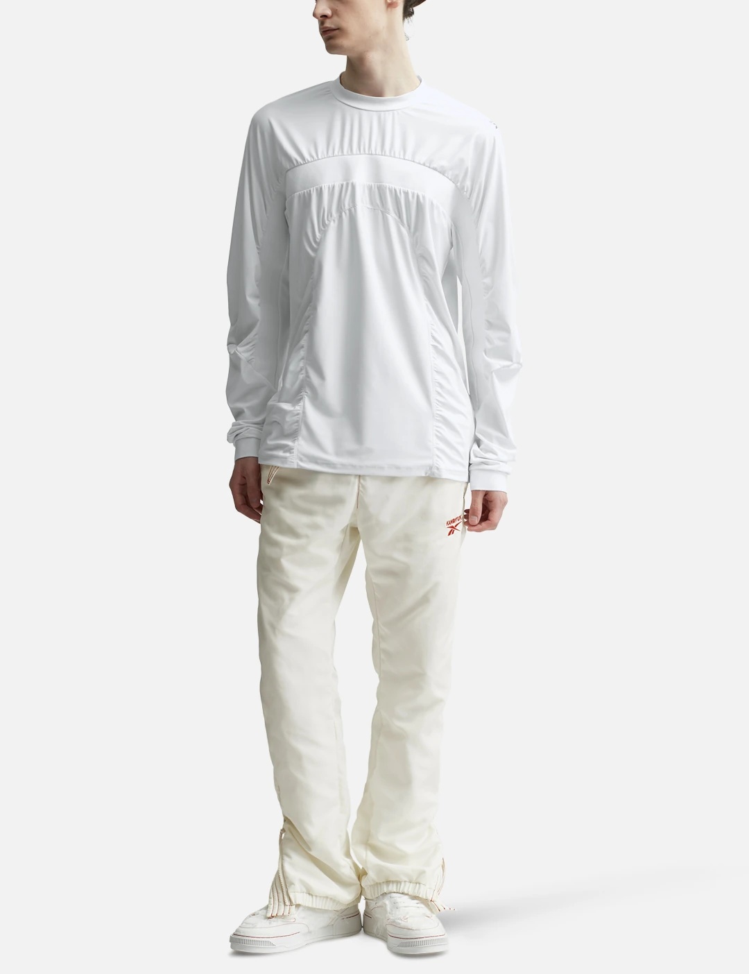 REEBOK X KANGHYUK TRACK PANTS PANELLED LONG SLEEVE T-SHIRT - 5