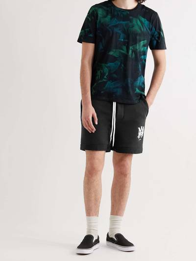 AMIRI Logo-Embroidered Cotton-Jersey Drawstring Shorts outlook