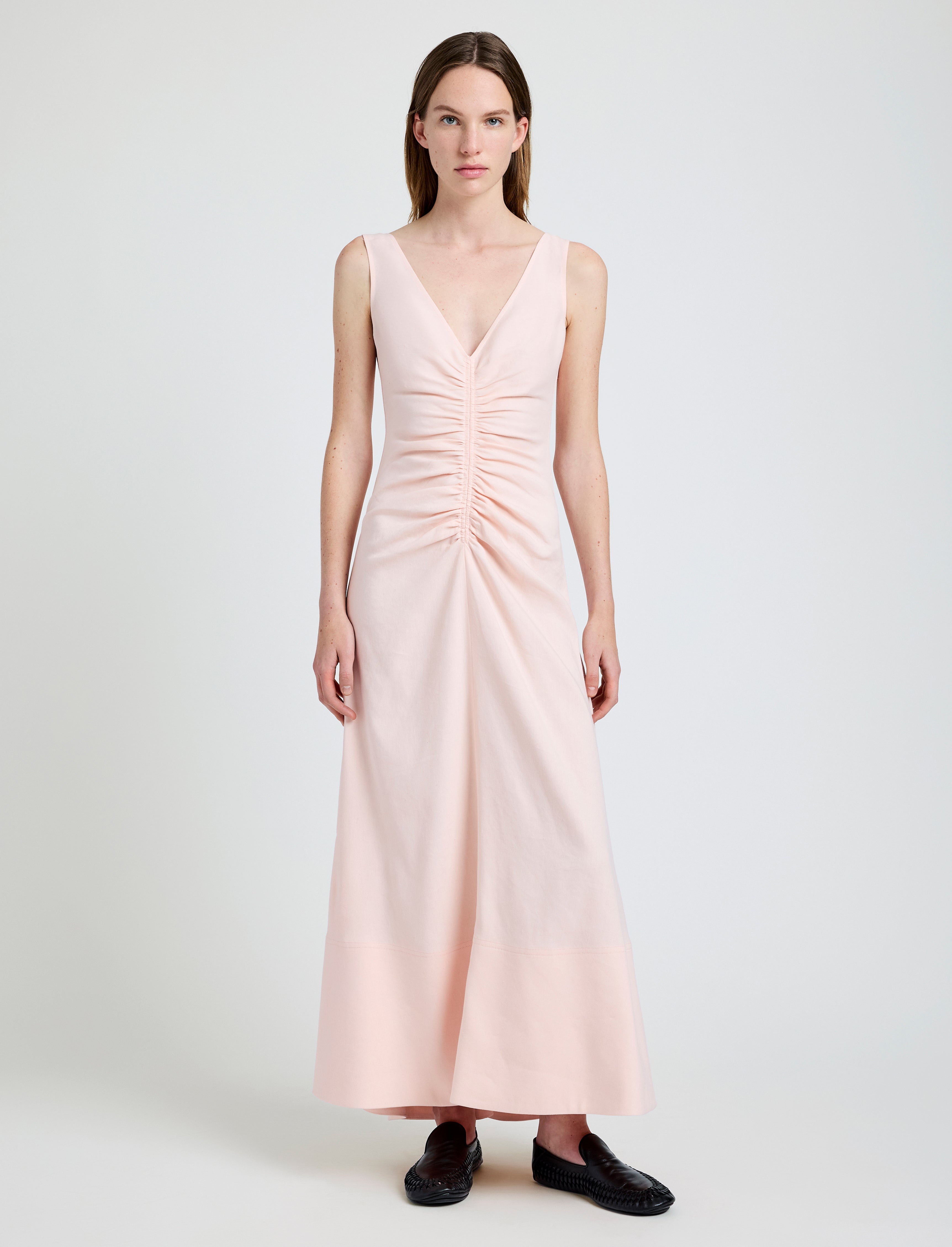 Remi Dress in Eco Stretch Linen Viscose - 2
