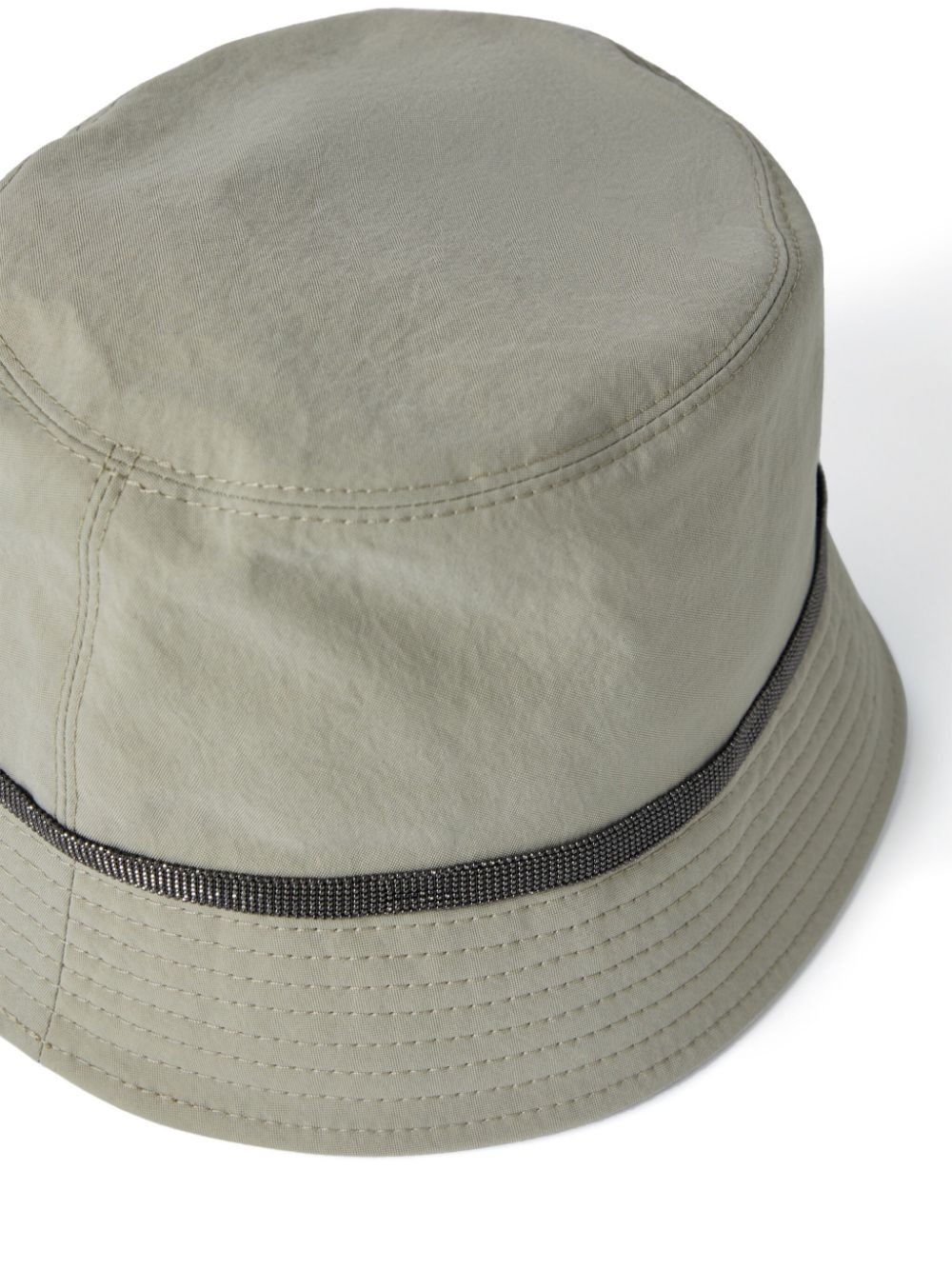 BRUNELLO CUCINELLI モニリチェンティテルハケットハット BRUNELLO CUCINELLI Embellished ribbed-knit bucket hat | NET